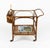 Franco Albini Mid-Century Bamboo, Rattan and Glass Serving Bar Cart in the style of Franco Albini, Italy, 1960s For Sale - Image 4 of 18