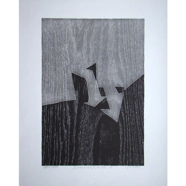 Franz Eggenschwiler, Donnerpfeile II, 1992, Original Woodcut For Sale - Image 14 of 17