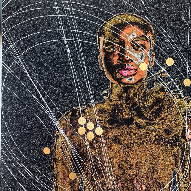 "Moon Drop" Contemporary Abstract Futuristic Figurative Mixed-Media Photograph by Rob Brinson For Sale - Image 11 of 13