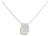 14K White and Yellow Gold 2.0 Cttw Princess Cut Diamond Two Tone Foldover Box Pendant 18��� Box Chain Necklace (H-I Color, SI1-SI2 Clarity) For Sale