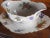 White Early 20th French Limoges Sauce Boat With Kingfisher and Flower Decoration For Sale - Image 8 of 13