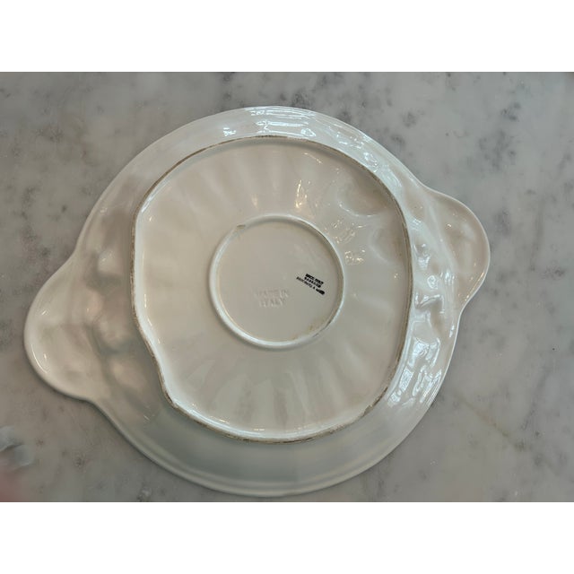 French Country 1970s Large Ceramic Platter Italy Bassano For Sale - Image 3 of 6