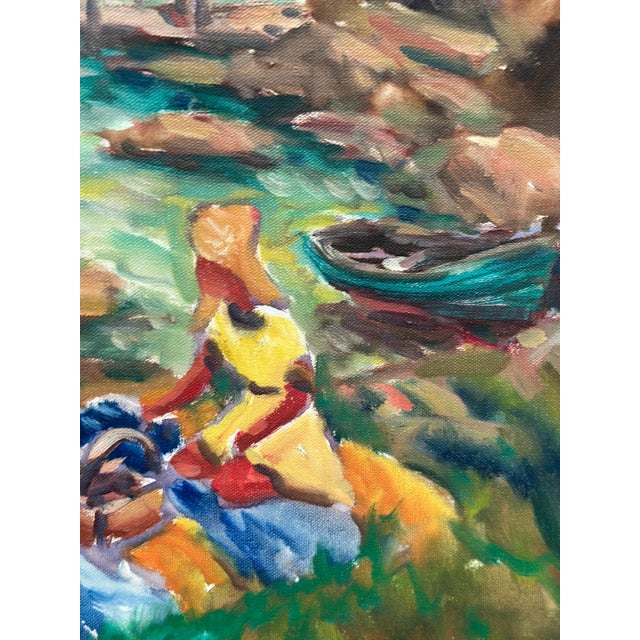 Nils Sewerin, Picnic, 1960s, Oil on Canvas, Framed For Sale - Image 8 of 18