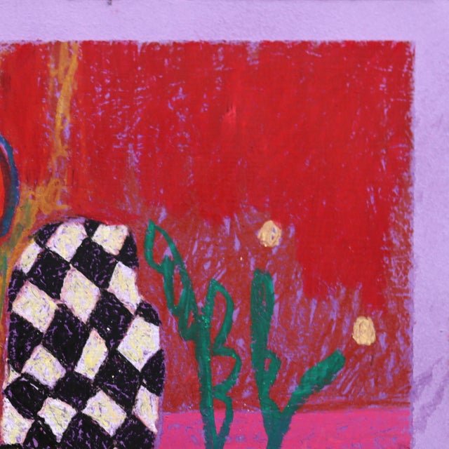 Abstract Still Life 10 - Original Bold Abstract Still Life Painting on Paper by Valerie Etitinwo For Sale - Image 3 of 7