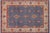 Rustic Kazak Blue/Beige Wool Rug - 10'8''x14'2'' For Sale - Image 9 of 10