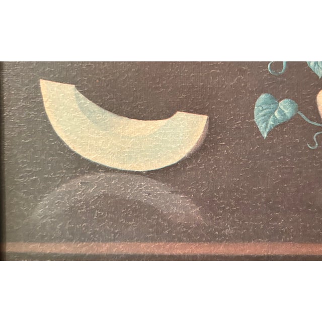 Brown Mid-Twentieth Century Still Life "Melon" Michael San Fratello Signed Print For Sale - Image 8 of 9