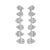 Sensational illusion set natural diamond earrings with the look of pear diamonds. 102 round and baguette cut diamonds,...