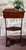 Traditional Vintage Mahogany Two-Tier Drink Table For Sale - Image 3 of 18