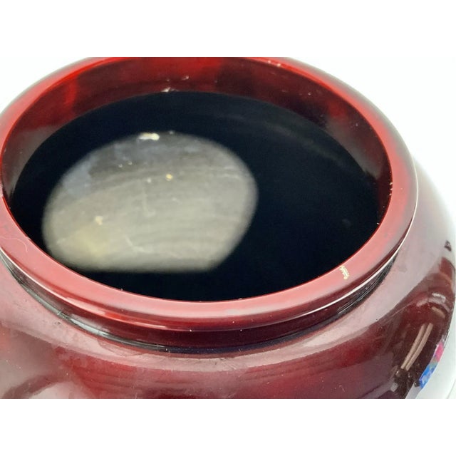 1950s An Asian Porcelain Vase With Textured Landscape Scene For Sale In New York - Image 6 of 10