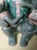 1970s 1970s Chinese Hand Painted Ceramic Monkey With Babies Sculpture Figuring Decor For Sale - Image 5 of 6