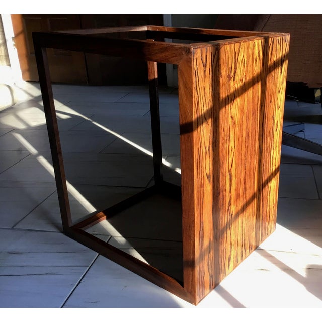 Coffee Vintage Rosewood Side Table, Denmark, Circa 1960s For Sale - Image 8 of 10