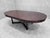 Art Deco Vintage Art Deco Barbara Barry Oval Mahogany 2 Leaf Extension Dining Table For Sale - Image 3 of 11