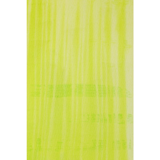 "Cold Showers (Lemon Lime)" Large Abstract Acrylic Painting by Simon Findlay For Sale - Image 10 of 12