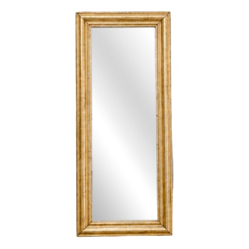 Vintage Rectangular Gilt Mirror, 1930 For Sale