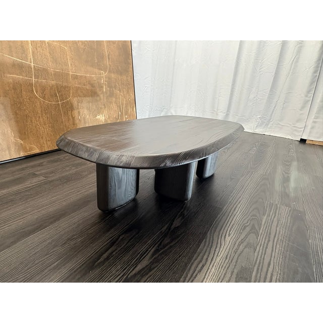 Rh Leon Rectangular Coffee Table 48" | Black Douglas Fir | Designed by Harrison & Nicholas Condos For Sale - Image 18 of 18
