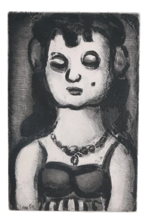 Georges Rouault, "Femme Au Collier From the Reincarnations Du Pere Ubu", Expressionist Print