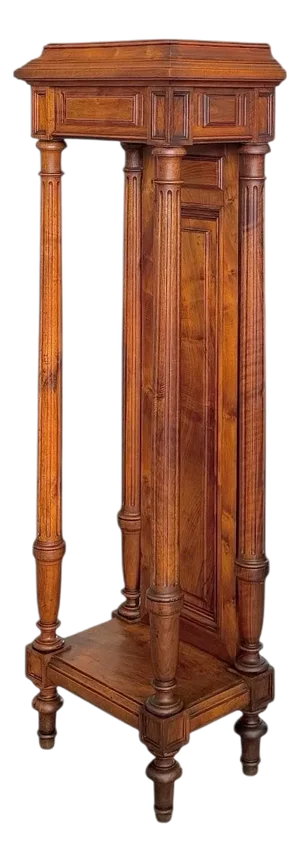 Late-19th Century French Henri II Style Walnut Pedestal
