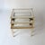 Vintage Nesting Coffee Tables in Gold-Tone Metal and Mirror, 1970s, Set of 3, in Good conditions. Designed 1970 to 1979