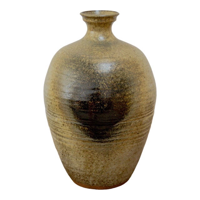 1970s Armin Muller Stoneware Vessel For Sale