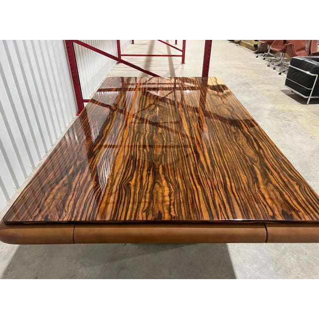 Rosewood & Leather Extendable Dining Table by Vladimir Kagan, 1970s, Signed For Sale - Image 15 of 18