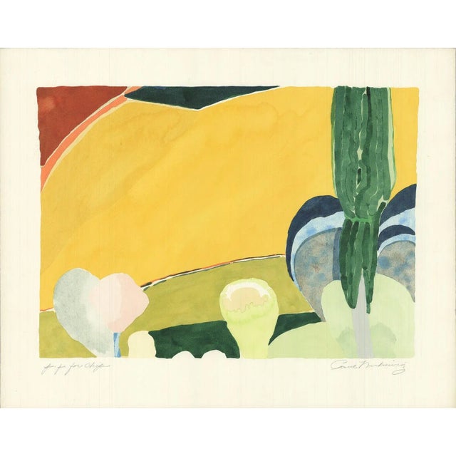 Narkiewicz Paul 'Tertius' Contemporary Yellow,Green Serigraph For Sale In New York - Image 6 of 6