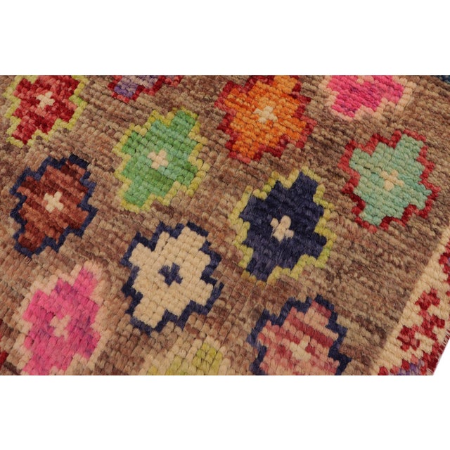 Boho Chic Balochi Brown/Beige Wool Rug - 3'3''x5'1'' For Sale In New York - Image 6 of 11