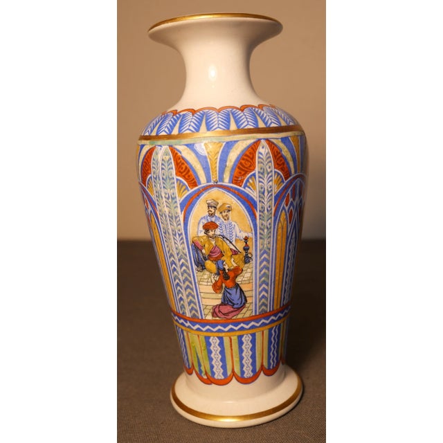 Late 19th Century English Prattware Style Persian Motifs Footed Baluster Vase For Sale In New Orleans - Image 6 of 9