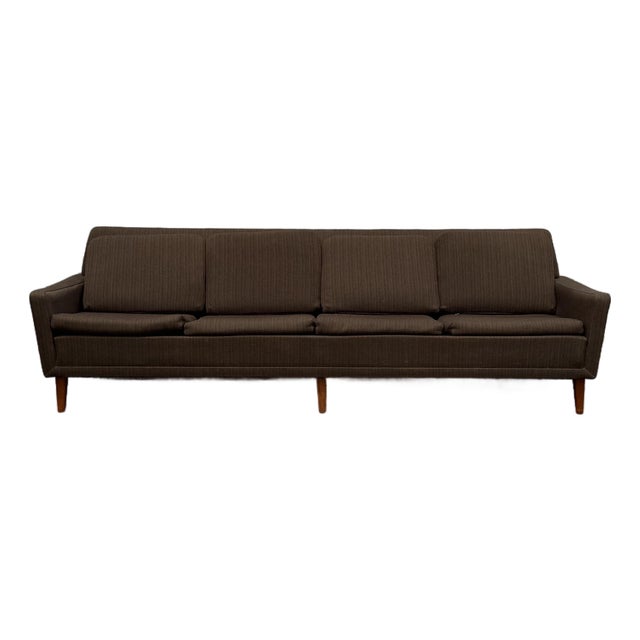 Mid-Century Danish Modern Four Seat Sofa by Folke Ohlsson for Dux For Sale