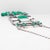 Antique Theodor Fahrner Sterling Silver, Malachite, & Pearl Jugendstil Necklace For Sale - Image 10 of 17