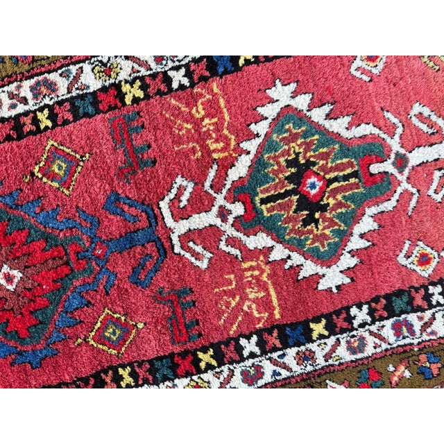 Antique Heriz Runner Rug in Wool, 1890s For Sale - Image 11 of 18