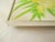 Modern 1970s Floral Acrylic Painting in Yellow and Green, Framed For Sale - Image 3 of 5