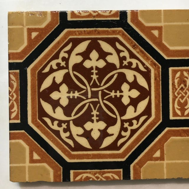 Minton Minton Gothic Revival Tile Circa 1870 For Sale - Image 4 of 6