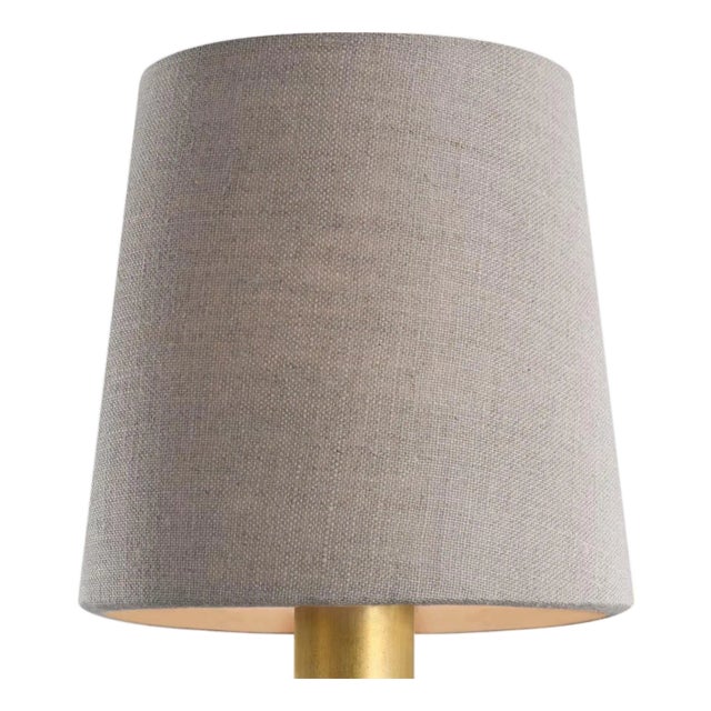 Visual Comfort Signature 5" Natural Linen Empire Shade For Sale