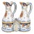 French Desvres Faience Cruet Set - 3 Piece Set For Sale