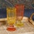 Contemporary Antibes 4-Piece Set Mimosa / Bellini Glasses, Yellow with Orange Base For Sale - Image 3 of 6