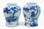 Near pair of large Chinese blue and white baluster vases decorated with figures relaxing in a landscape of dragon-like...