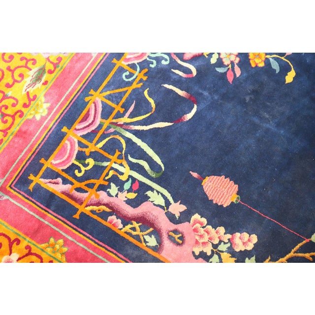 Early 20th Century Art Deco Chinese Carpetrug no. 10957 For Sale - Image 5 of 10
