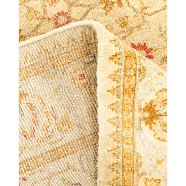 Mogul, One-of-a-Kind Hand-Knotted Runner Rug - Ivory, 3' 0" x 10' 1" For Sale In New York - Image 6 of 8