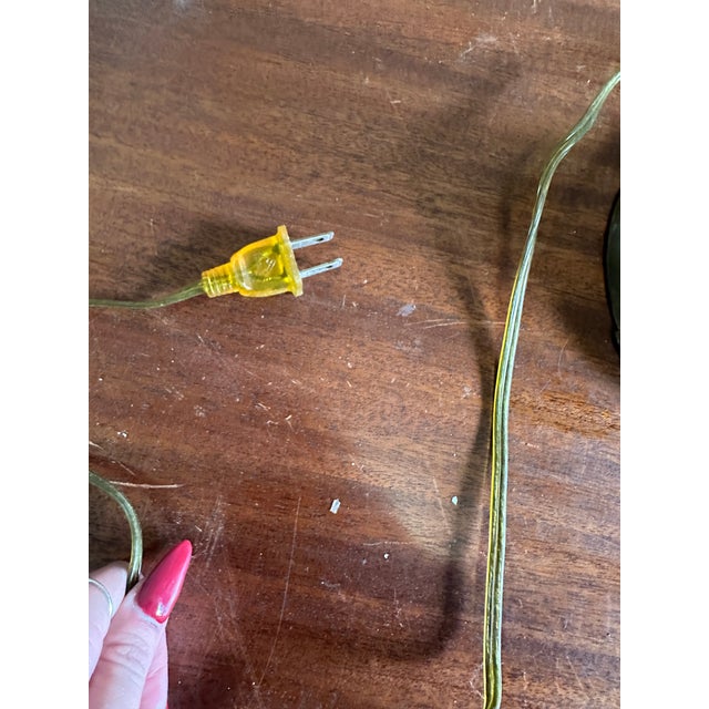 Mid-Century Modern 1970s Brass Skinny Table Lamp With Lion Head Details For Sale - Image 3 of 8