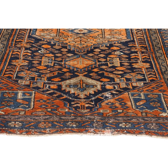Late 19th Century Antique Persian Malayer Rug - 03'02 X 05'00 For Sale - Image 4 of 10