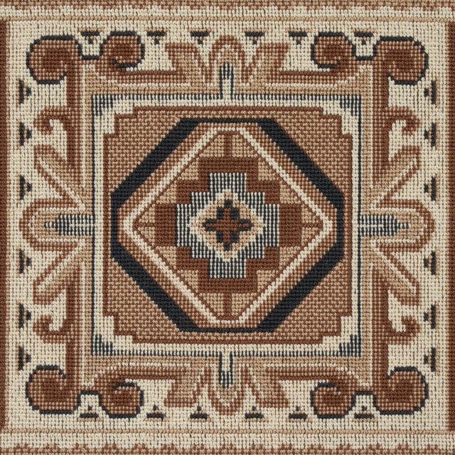 Contemporary SAMPLE - Schumacher Crowley Epingle Fabric In Brown For Sale - Image 3 of 5