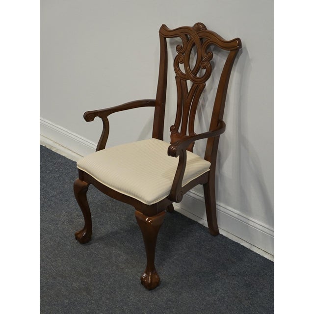 UNIVERSAL FURNITURE Mahogany Contemporary Traditional Chippendale Style Dining Arm Chair 40" High 24.5" Wide 23.5" Deep...