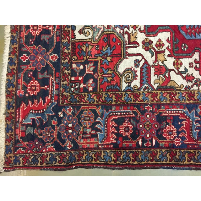 1940s Vintage Circa 1940 Rug 8'1 X 11'5 For Sale - Image 5 of 10