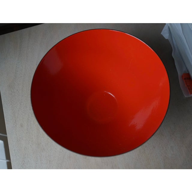 Herbert Krenchel Black and Red Krenit Bowl by Herbert Krenchel for Torben Ørskov, 1960s For Sale - Image 4 of 7
