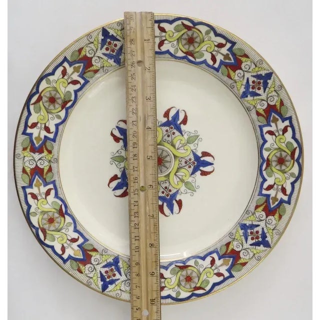 White Royal Worcester Dinner Plates Pattern No. 8968 19th Century Davis Collamore & Co. New York - Set of 6 For Sale - Image 8 of 10