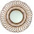 Beautiful round rattan mirror from the 1950s. Handcrafted in the south of France.