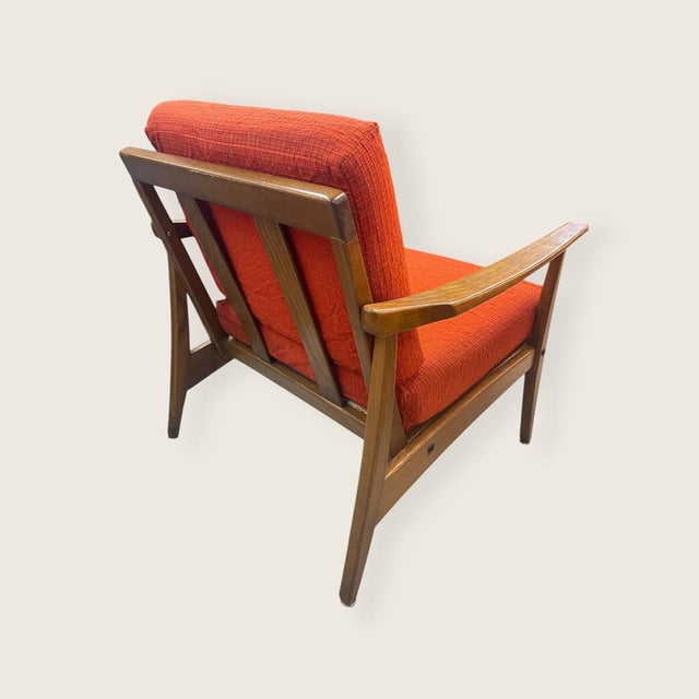 Wood Vintage Lounge Chair in Wood, 1960s For Sale - Image 7 of 16
