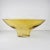 Mid-Century Modern Vintage Pebbled Glass Bowl Large Decorative Pedestal Bubble Recycled Amber For Sale - Image 3 of 11
