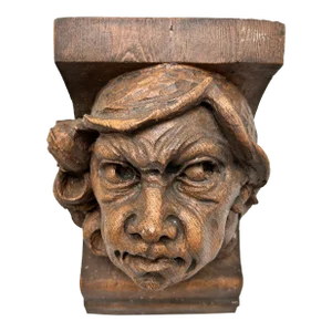 Mid 20th Century Plaster Head Corbel
