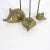 Set of Mid Century brass mice figurines or note holders with spikes. Rich patina and nice detail. Please see photos for...